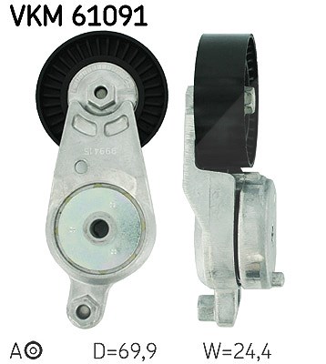 Skf Spannrolle, Keilrippenriemen [Hersteller-Nr. VKM61091] für Lexus, Toyota Image
