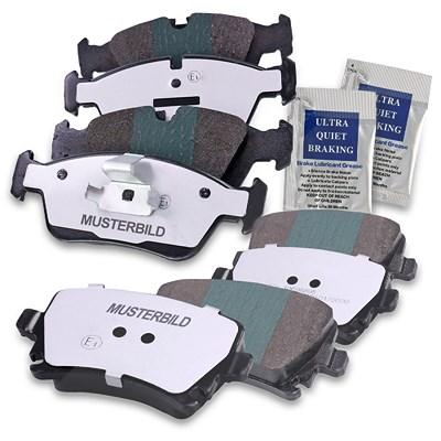 Bestprice 8x Bremsbeläge Vorder- und Hinterachse [Hersteller-Nr. 31255605] für Opel, Saab, Vauxhall Image