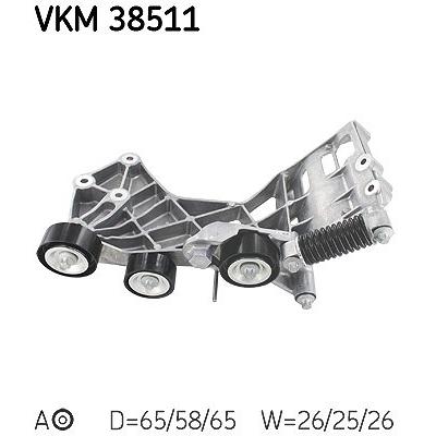 Skf Spannrolle, Keilrippenriemen [Hersteller-Nr. VKM38511] für Mercedes-Benz Image