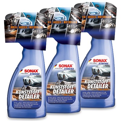 Sonax 3x 500 ml XTREME Kunststoff Detailer Innen + Außen [Hersteller-Nr. 02552410] Image