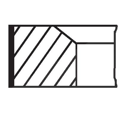 Mahle Kolbenringsatz [Hersteller-Nr. 02814N2] für Audi, Ktm, Seat, Skoda, VW Image