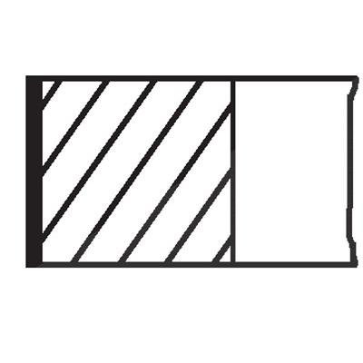 Mahle Kolbenringsatz [Hersteller-Nr. 001RS001630N0] für Mercedes-Benz Image