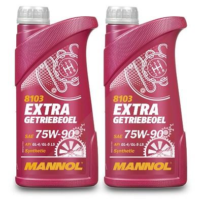 Mannol 2x 1 L Extra Getriebeöl 75W-90 API GL-5 LS (Limited Slip) [Hersteller-Nr. MN8103-1] Image