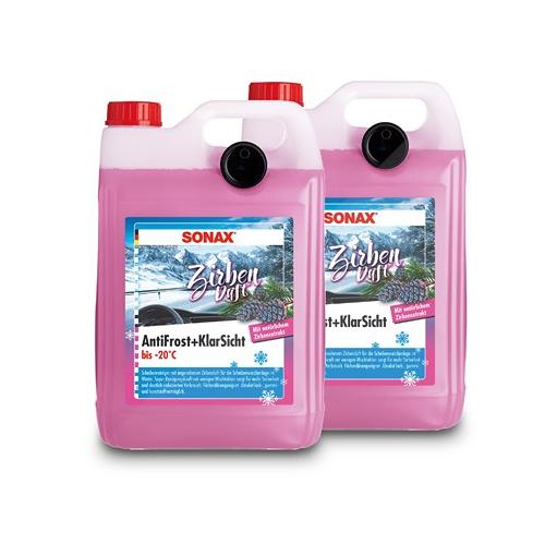 Sonax 2x 5 L AntiFrost + KlarSicht bis -20°C Zirbe Scheibenfrostschutz [Hersteller-Nr. 01315000]