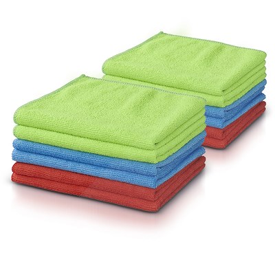 Proplus 2x Microfasertücher 6er Pack 40 x 30 cm (12 Stück) [Hersteller-Nr. 150275]