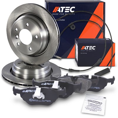 Atec Bremsscheiben + Bremsbeläge Hinterachse Belüftet [Hersteller-Nr. 40578143] für BMW