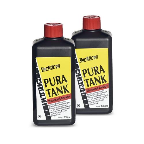 Yachticon 2x Pura Tank Wassertankreiniger - ohne Chlor- 500 ml