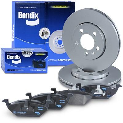Bendix Bremsscheiben +Bremsbeläge vorne für Audi, Seat, Skoda, Streetscooter, VW Image