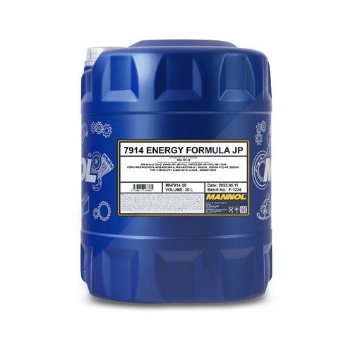 Mannol 20 L Energy Formula JP 5W-30 Motoröl [Hersteller-Nr. MN7914-20]