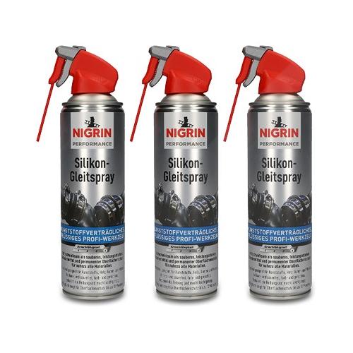 Nigrin 3x 500 ml PERFORMANCE Silikon-Gleitspray [Hersteller-Nr. 72241]