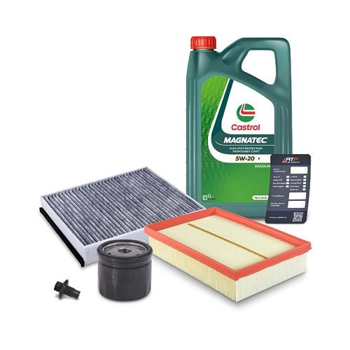 Bestprice Inspektionspaket SET A + 5L CASTROL MAGN5W-20 E Motoröl für Ford