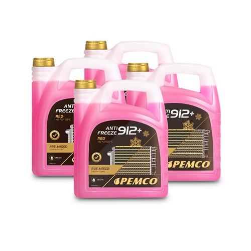 Pemco 4x 5 L Antifreeze 912+ (-40) Kühlerfrostschutz Kühlerschutz [Hersteller-Nr. PM0912-5]