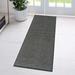 Luxe Weavers Modern Geometric Wave Anthracite 2x8 Hallway Runner Stain Resistant Carpet