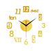 DIY wall clock frameless 3D mirror wall clock creative mute wall stickers