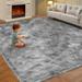 Sanmadrola Area Rugs for Bedroom Fluffy Gray Shaggy Soft Area Rug Non-Slip Indoor Floor Carpet for Living Room Kids Baby Boys Teen Dorm Home Decor Aesthetic Nursery 5.2x6.6 Feet Gray