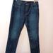 J. Crew Jeans | J.Crew The Driggs Jean Dark Blue Distressed Lines Zipper Button Closure 35x32 | Color: Blue | Size: 35