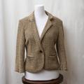 Anthropologie Jackets & Coats | Cartonnier By Anthropologie Tasmin Woven Tweed Blazer | Color: Black/Cream | Size: Mp