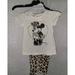 Disney Shirts & Tops | Disney Mini Mouse 2 Piece Legging Set Size 4 | Color: Cream/Tan | Size: 4g