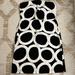 J. Crew Dresses | J Crew Black White Ring Circle Dress Covered Buttons Cotton 4 | Color: Black/White | Size: 4