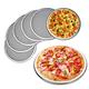 6 Packs Aluminum Alloy Pizza Pan With Holes, 10 Inch Commercial Grade Baking Screen for Oven Round Crisper Tray for Home Restaurant, Seamless (10-Inch, Pack of 6)