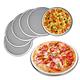 6 Packs Aluminum Alloy Pizza Pan with Holes, 10 Inch Commercial Grade Pizza / Baking Screen for Oven Round Pizza Crisper Tray Pizza Baking Tray for Home Restaurant, Seamless (10-Inch, Pack of 6)