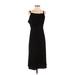 Forever 21 Casual Dress - Midi: Black Solid Dresses - Women's Size 0