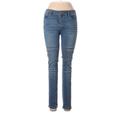 En Jean Jeans - Mid/Reg Rise Skinny Leg Denim: Blue Bottoms - Women's Size 7 - Medium Wash
