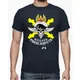 T-Shirt avec insigne de tête de mort béret de combat de parachutiste espagnol. T-shirt manches