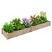 Costway Wooden Raised Garden Bed Outdoor for Vegetables Flowers Fruit