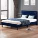 Mixoy Wood Platform Bed Frame with Headboard,Solid Wood Foundation,Wood Slat Support
