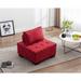 Modern Upholstered Barrel Chair Leisure Sofa Lounge Chair Lazy Sofa Rubber Wood Legs & Pillow Removable Armless Accent Chair