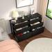 VEIKOUS 6-Drawer Dresser Chest of Drawers Long Storage Dresser,with replaceable knob