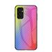 UUCOEVRS Case for Galaxy A14 5G (6.6 /2023) Slim and Lightweight Protective Case with Camera Protection Carbon Fiber Back Glass Cover Rainbow