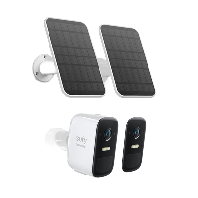 eufyCam S220 (eufyCam 2C Pro) Zusätzliche Kamera (Doppelpack) und eufyCam Solar Panel Ladegerät