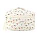 YUANHUILI Cotton Cosmetic Bag Cute Floral Bear Cartoon Travel Organizer Make Up Bag (L)