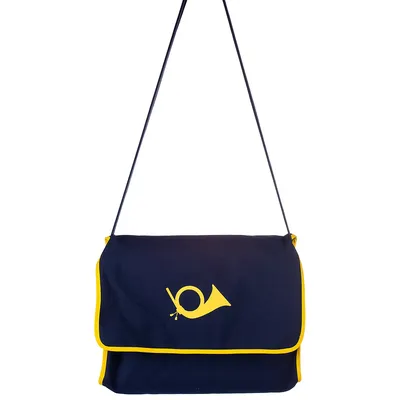 buttinette Tasche Briefträger, blau/gelb Image