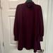 Kate Spade Dresses | Kate Spade Burgundy Mini Dress With Cherry Buttons - Sz Xl | Color: Purple/Red | Size: Xl