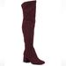 Nine West Shoes | Burgundy Nine West Over The Knee Boots New In Box | Color: Red | Size: 8
