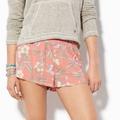 American Eagle Outfitters Shorts | American Eagle Outfitters Coral Tropical Print 2.5” Shorts Small | Color: Orange | Size: S