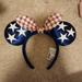 Disney Accessories | Disney Park Mickey Minnie Ears All American Girl Americana | Color: Blue/Red | Size: Os