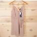 Free People Dresses | Eclair Women's Size Small Faux Wrap Dress Pink Vertical Stripes Side Zip | Color: Black/Pink | Size: S