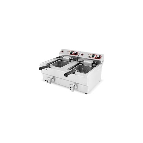 Fritteuse 2 x 16 Liter - Tischmodul - 690 x 560 x 380 mm