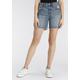 Bermudas LEVI'S "501 MID THIGH SHORT" Gr. 26, N-Gr, blau (med indigo) Damen Hosen High-Waist-Hosen