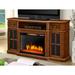 Muskoka Sinclair 60" Electric Fireplace TV Stand in Aged Cherry - Drawers & Cabinets - 25" Electric Firebox in Brown | Wayfair 259-18-48