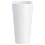 Dart 24J16 J Cup 24 oz Insulated Foam Cup - Polystyrene, White, 24 Ounce