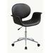 Corrigan Studio® Khyel Drafting Chair Upholstered, Metal in Black/Gray | 34 H x 27 W x 24 D in | Wayfair 476C7F996D8849638357E152EC4D5BB8