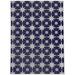 Blue Rectangle 5' x 7' Kitchen Mat - Wade Logan® Azzole Star Struck Kitchen Mat 84.0 x 60.0 x 0.08 in white/brown, Polyester | Wayfair