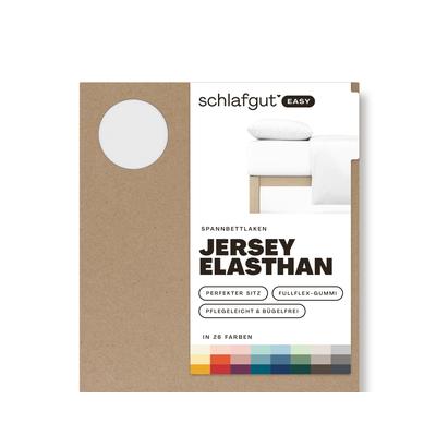 schlafgut »Easy« Jersey-Elasthan Spannbettlaken XL / 790 Sand Deep