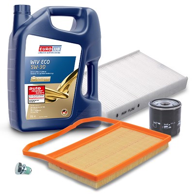 Bestprice Inspektionspaket Filtersatz SET A + 5l ÖL [Hersteller-Nr. 10493547] für Seat, Skoda, VW