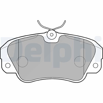 Delphi Bremsbelagsatz, Scheibenbremse [Hersteller-Nr. LP848] für Opel, Vauxhall Image